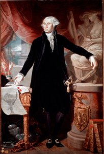 Retrato del Presidente de los Estados Unidos George Washington (1732-1799)
