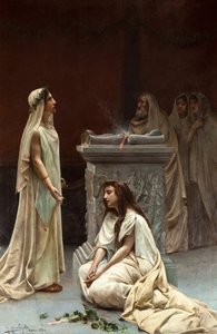 Académico arte : The Vestals par Rico Cejudo, Jose (1864-1943) de Jose Rico y Cejudo
