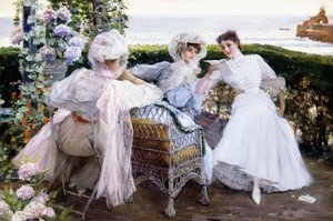 La carta, c.1903-1910 (óleo sobre lienzo) de Jose Villegas Cordero