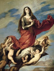María Magdalena llevada al cielo