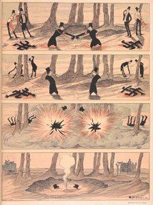Un duelo con condiciones severas". (Véase también el archivo F60137-54 para las cuatro primeras imágenes de esta historia).