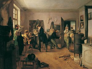 La habitación de los eruditos de Josef Danhauser