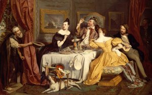 El rico derrochador de Josef Danhauser