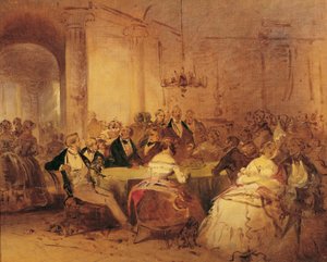 escena de la sociedad de Josef Danhauser