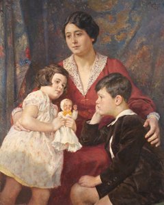 Sra. Hirsch con sus hijos