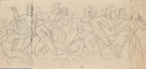 Escena de lucha clásica de Josef Gisela