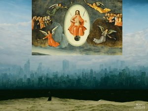 JJM recrean Friedrich-C-D: El Monje frente a la City Vision 2