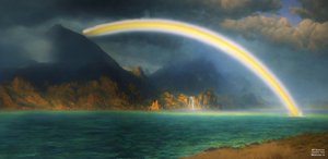 JJM recrea a Bierstadt-A: Arco iris sobre Jenny Lake