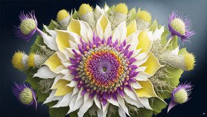 mandala: Cardo con elementos en flor_02
