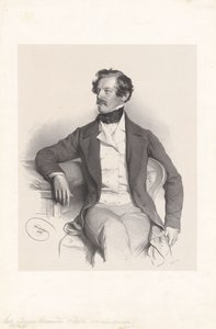 Alexander barón von Bach (1813-1893), jurista, político de Josef Kriehuber