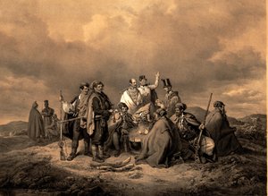 Bivouc Kriehuber Litho de Josef Kriehuber