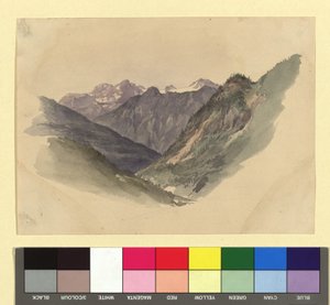 Valle de montaña de Josef Kriehuber
