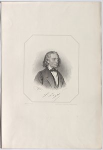 Retrato de Franz Liszt 1811-1886, 1856 de Josef Kriehuber