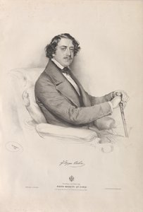 Retrato del cantante de ópera Filippo Colini