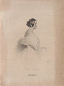 Retrato de la cantante de ópera Marietta Brambilla 1807-1875 de Josef Kriehuber