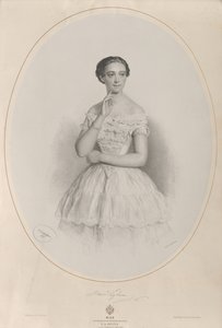 Retrato de la bailarina Marie Taglioni 1804-1884, 1853 de Josef Kriehuber