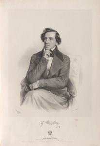 Retrato del compositor Giacomo Meyerbeer 1791-1864, 1847
