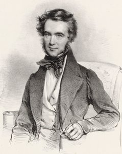 Retrato del violinista y compositor Karol Lipiski 1790-1861, 1837 de Josef Kriehuber