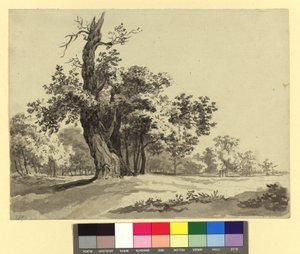 Paisaje del Prater de Josef Kriehuber