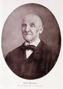 El compositor y organista austriaco Anton Bruckner (1824 - 1896). de Josef Löwy