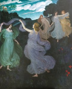 Danza de los elfos, 1888-1889 de Josef Maria Auchentaller