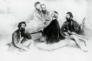 Matiné en la casa de Liszt de Josef Nikolaus Kriehuber