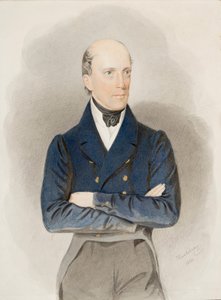 Retrato del archiduque Juan de Austria (1782-1859) (acuarela sobre papel) de Josef Nikolaus Kriehuber
