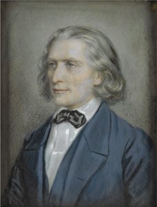 Retrato de Franz Liszt 1811-1886, 1856 de Josef Nikolaus Kriehuber