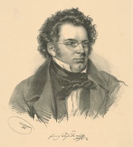 Retrato de Franz Schubert 1797-1828, 1846 de Josef Nikolaus Kriehuber