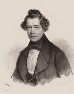 Retrato del compositor Joseph Lanner 1801-1843, 1830 de Josef Nikolaus Kriehuber