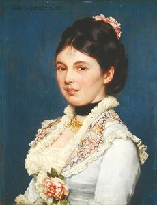 Retrato de una dama de Josef Scheurenberg