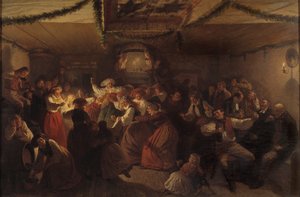 La Boda en Vingåker, 1857 de Josef Wilhelm Wallander