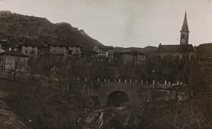 Vista de un pueblo de Carnia