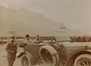 Álbum "Meine weltkriegs - Erinnerungen South-West Front (Carintia, Italia, Tirol del Sur) 31/03/1915-12/11/1918 - Josef Zohles Wien": general turco en una zona de guerra de Josef Zohles