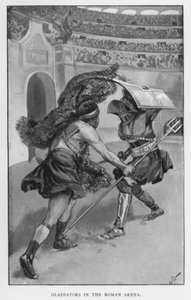 Gladiadores en la Arena Romana de Joseph (after) Finnemore