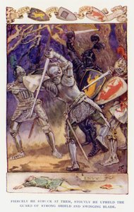 Ilustración para Sir Knight of the Splendid Way de Joseph (after) Finnemore