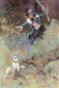 Robinson Crusoe: Mi perro sorprendió a una niña pequeña (color litho)