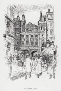 Chancery Lane de Joseph (after) Pennell