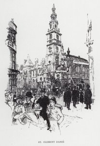 San Clemente Danes de Joseph (after) Pennell