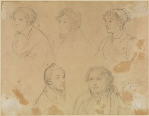 Cinco retratos de Joseph Anton Koch