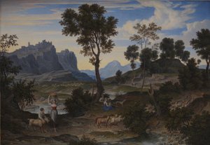 Paisaje de Civitella cerca de Olevano de Joseph Anton Koch