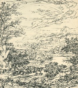 Paisaje con arco iris, finales del siglo XVIII-principios del siglo XIX
