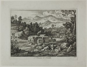 Monasterio de San Francesco di Civitella en las Montañas Sabinas de Joseph Anton Koch