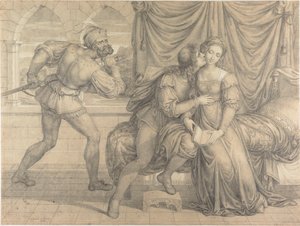 Paolo y Francesca, sorprendidos por Gianciotto Malatesta, 1809 de Joseph Anton Koch