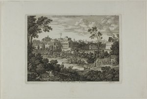 Ruinas del Palacio de los Césares, lámina 18 de Die Römische Ansichten de Joseph Anton Koch