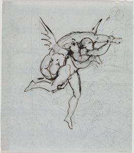 Estudio del consejero de Lucca, Infierno de Dante, canto 21, verso 34 de Joseph Anton Koch