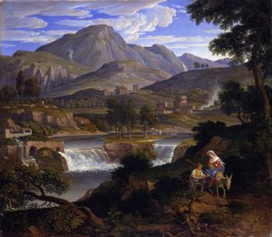 Cascadas en Subiaco de Joseph Anton Koch