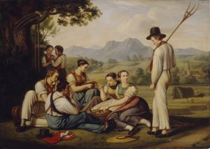 Segadores descansando, 1819 de Joseph Anton Rhomberg