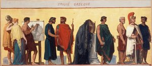 Época griega: Boceto para la sala de dibujo de la escuela masculina de la calle Dombasle. de Joseph Aubert