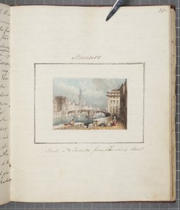 Florencia, pegado en el Diario de un viaje por Suiza e Italia de Thomas Moody, 1822 de Joseph Axe Sleap